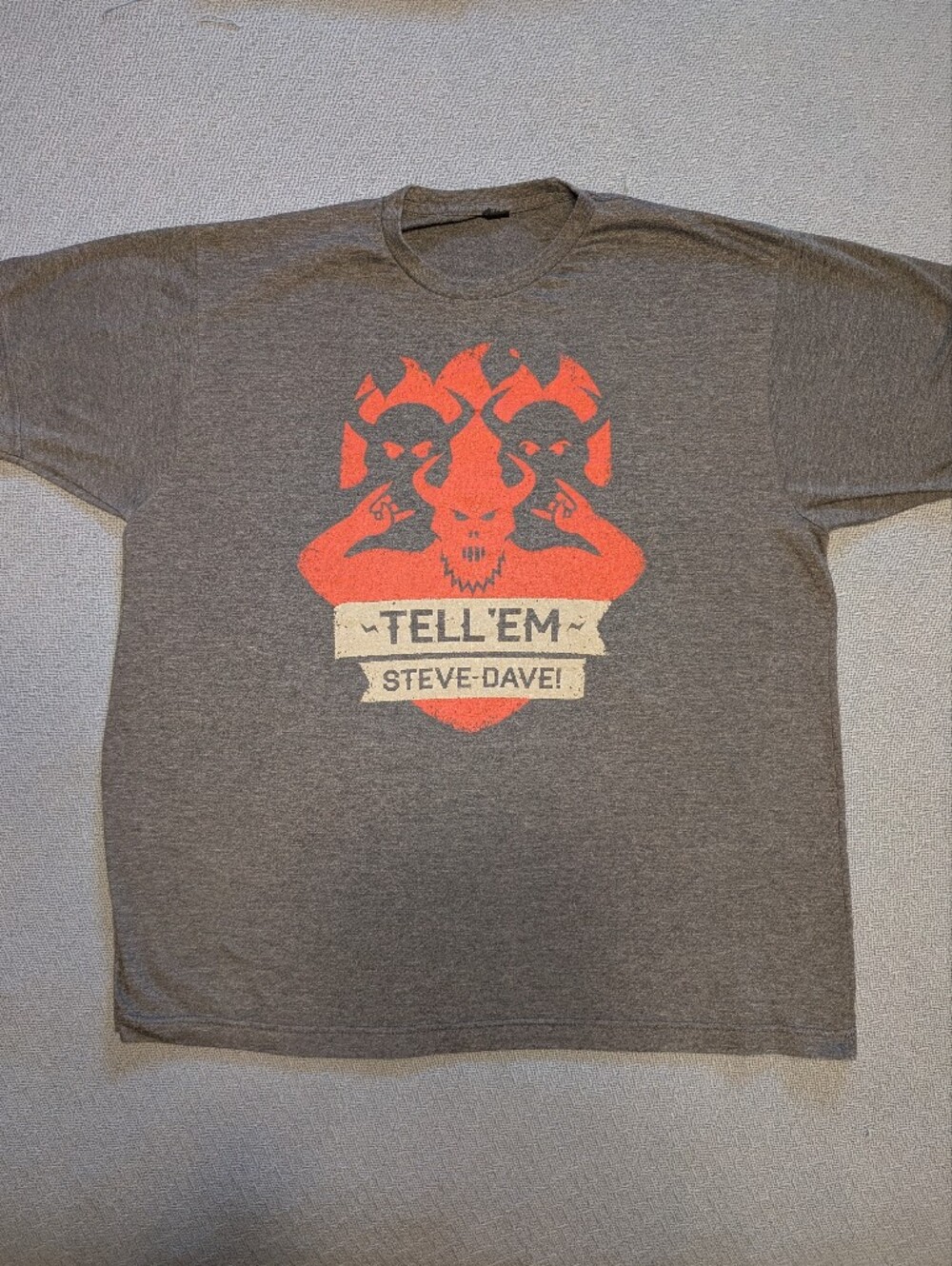 Tell 'Em Steve Dave Podcast Merch Men's T-shirt Size XL